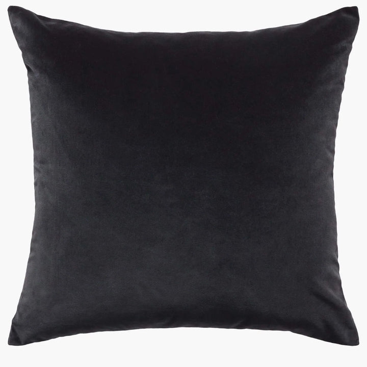 Etro Velvet &amp; Linen Cushion &amp; Insert | Graphite | 60x60cm