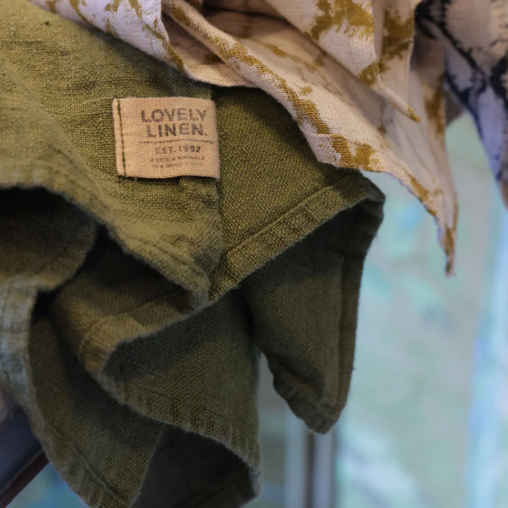 Lovely Linen Napkins | Jeep Green | SET OF 4