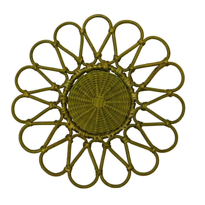 Rattan Placemat | Bahamas Green