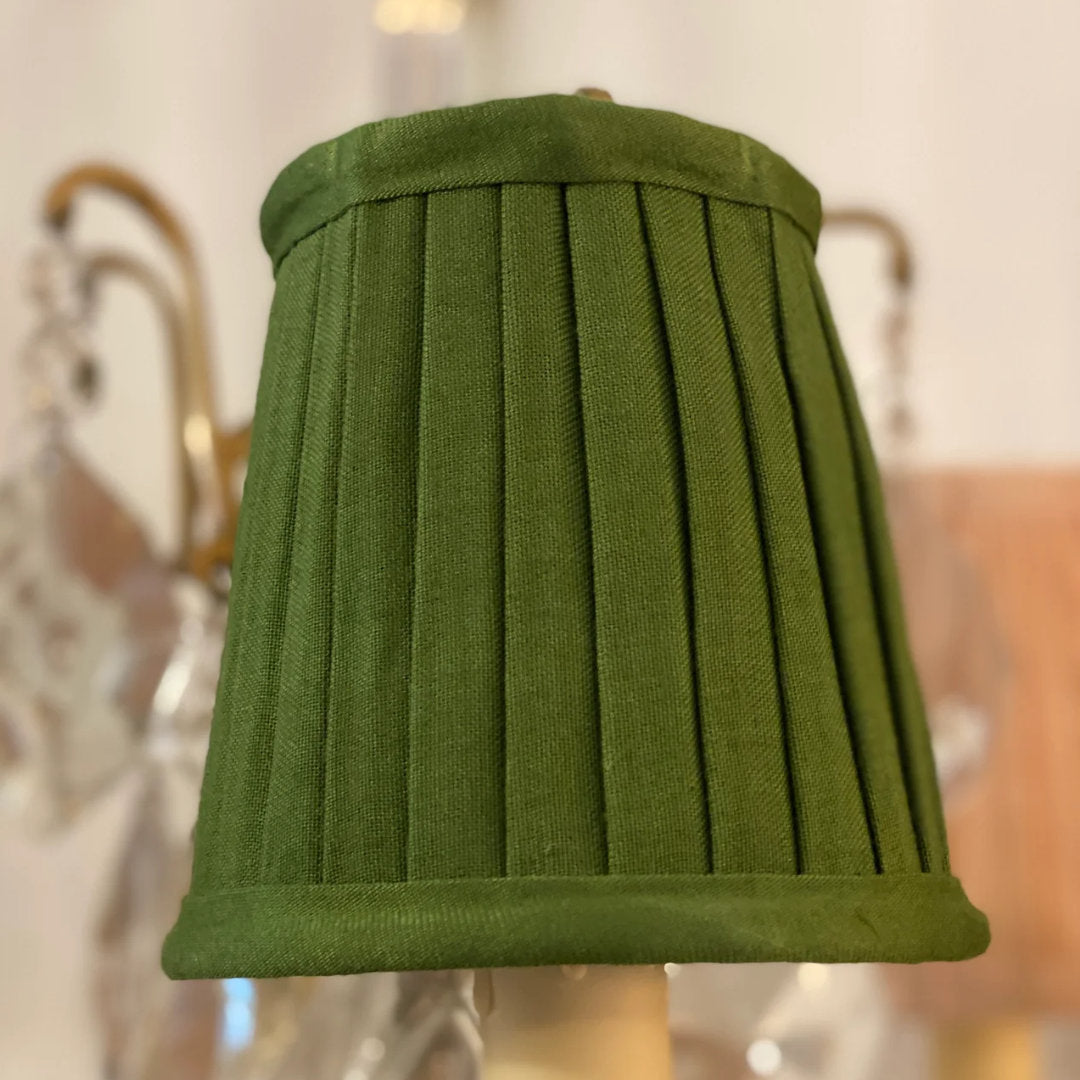 Pleated Lamp Shade | Emerald Green