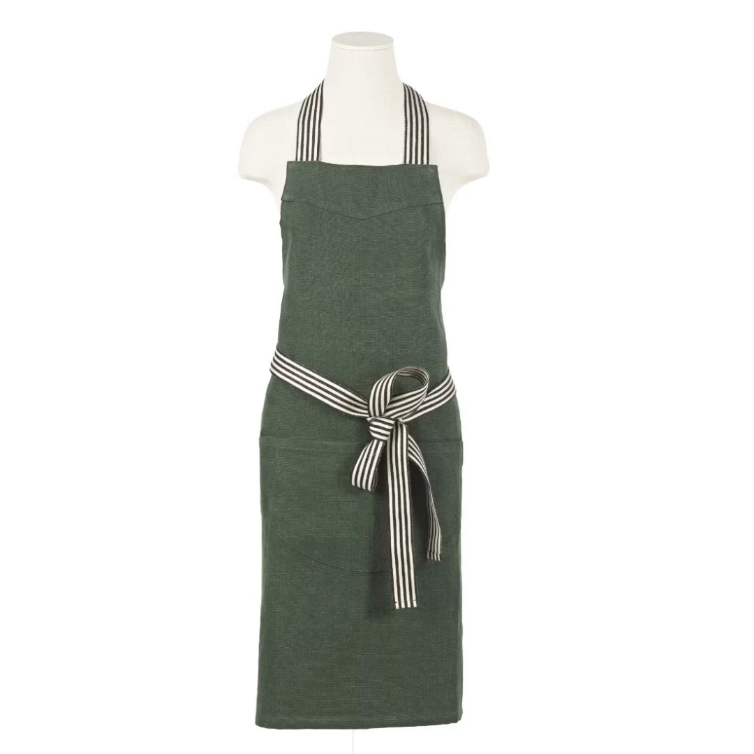 Billie Linen Apron | Libeco | Racing Green