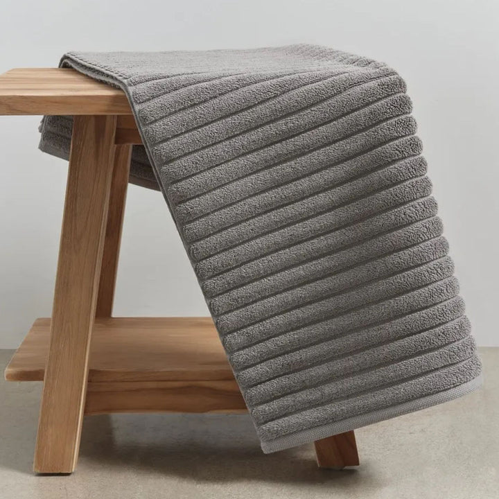 Bemboka Turkish Ribbed Bath Mat | Grey | 60x95cm