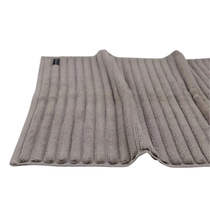 Bemboka Turkish Ribbed Bath Mat | Grey | 60x95cm