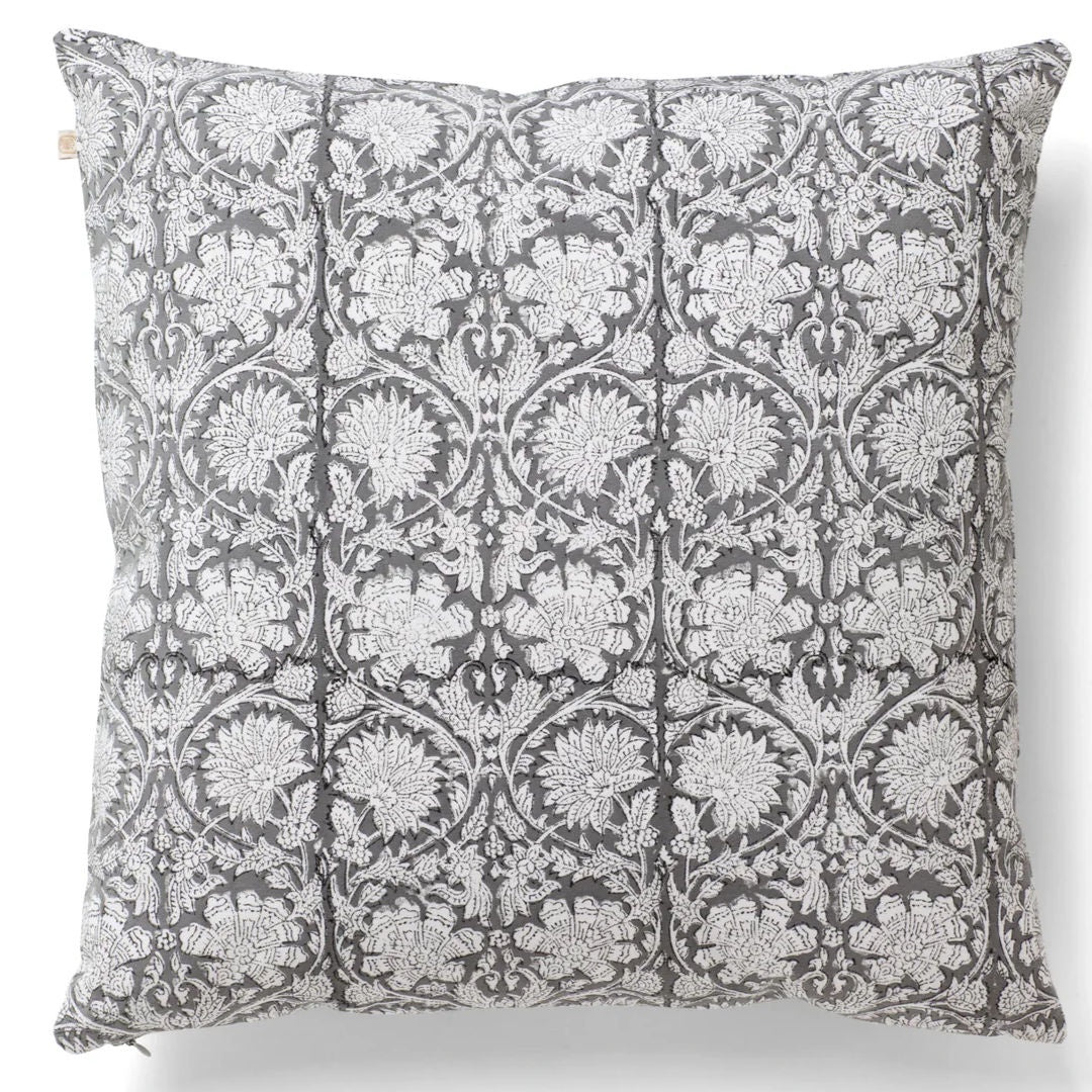 Paradise | Cotton Cushion Cover | Grey | 50x50cm-Suzie Anderson Home