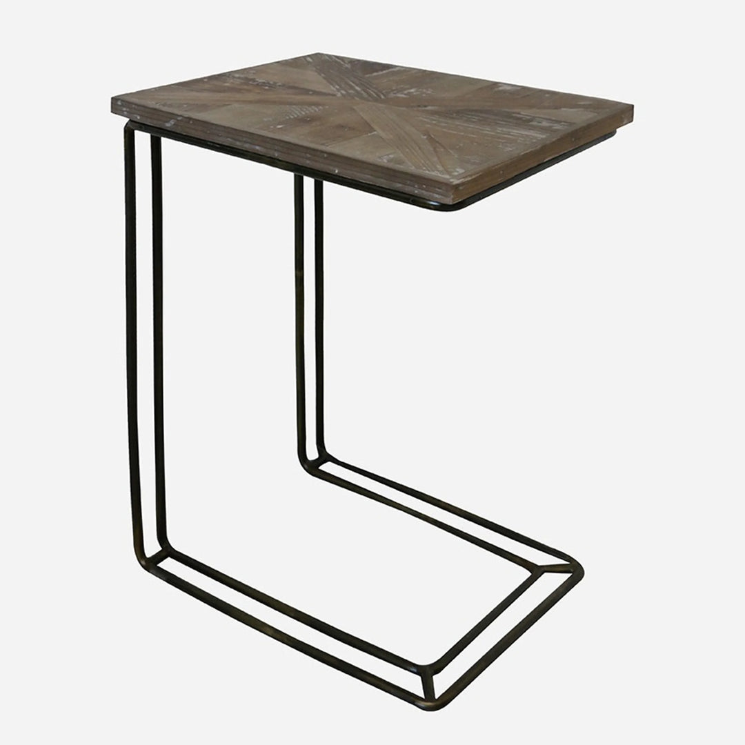 Cove L-Shape Sofa Table | Reclaimed Timber Top