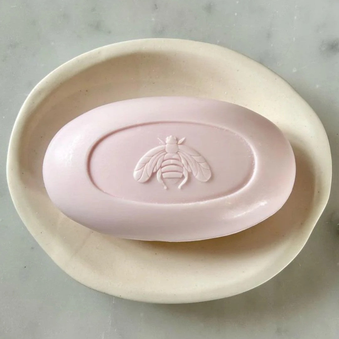 Rose du Matin Bee Soap in Paper Wrap