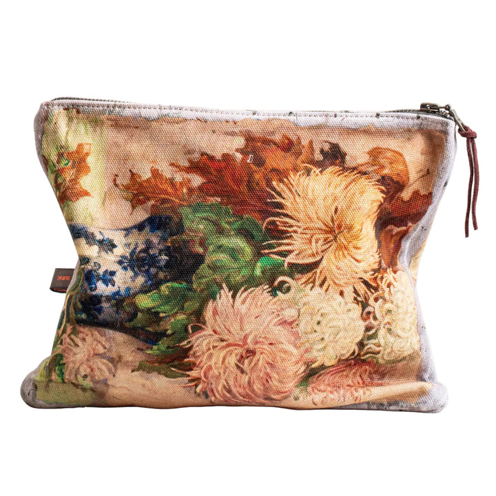 Swarm Canvas Painting Clutch Bag | Chrysanthemum