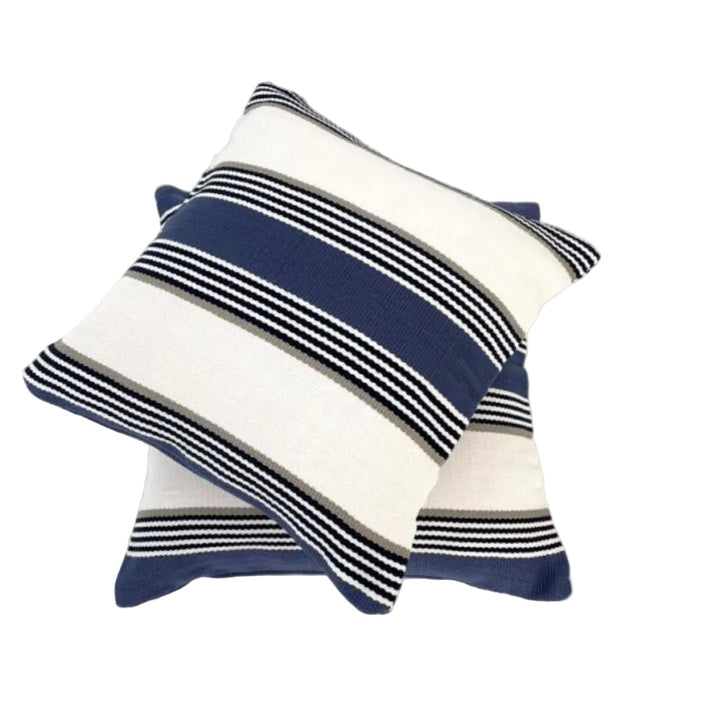 Riviera Blue | Outdoor Cushion Cover &amp; Poly Insert | 60x60cm (BOWRAL)