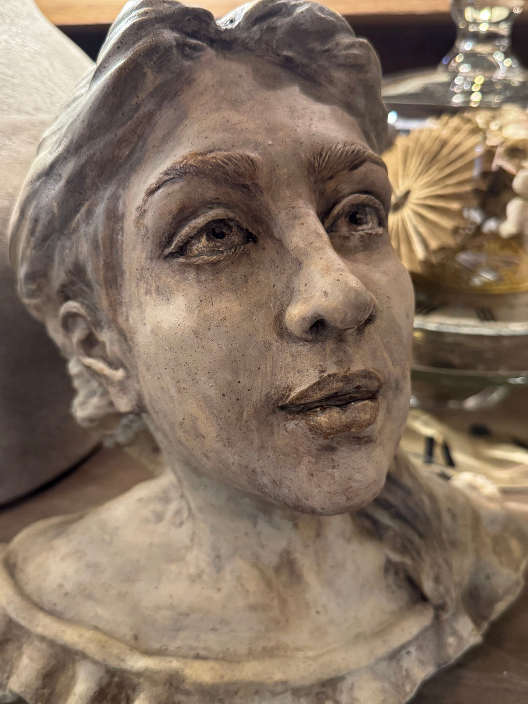 Hand crafted Ceramic Bust Sculpture | 'Angelina's Welcome' by local artist Corinne Dany - Suzie Anderson Home