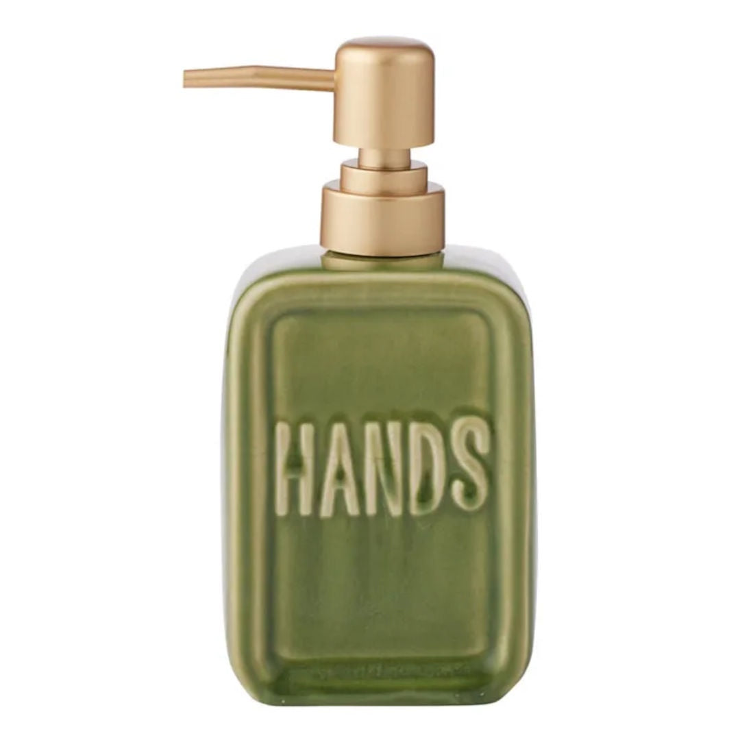 Hands | Ceramic Soap Dispenser | Olive