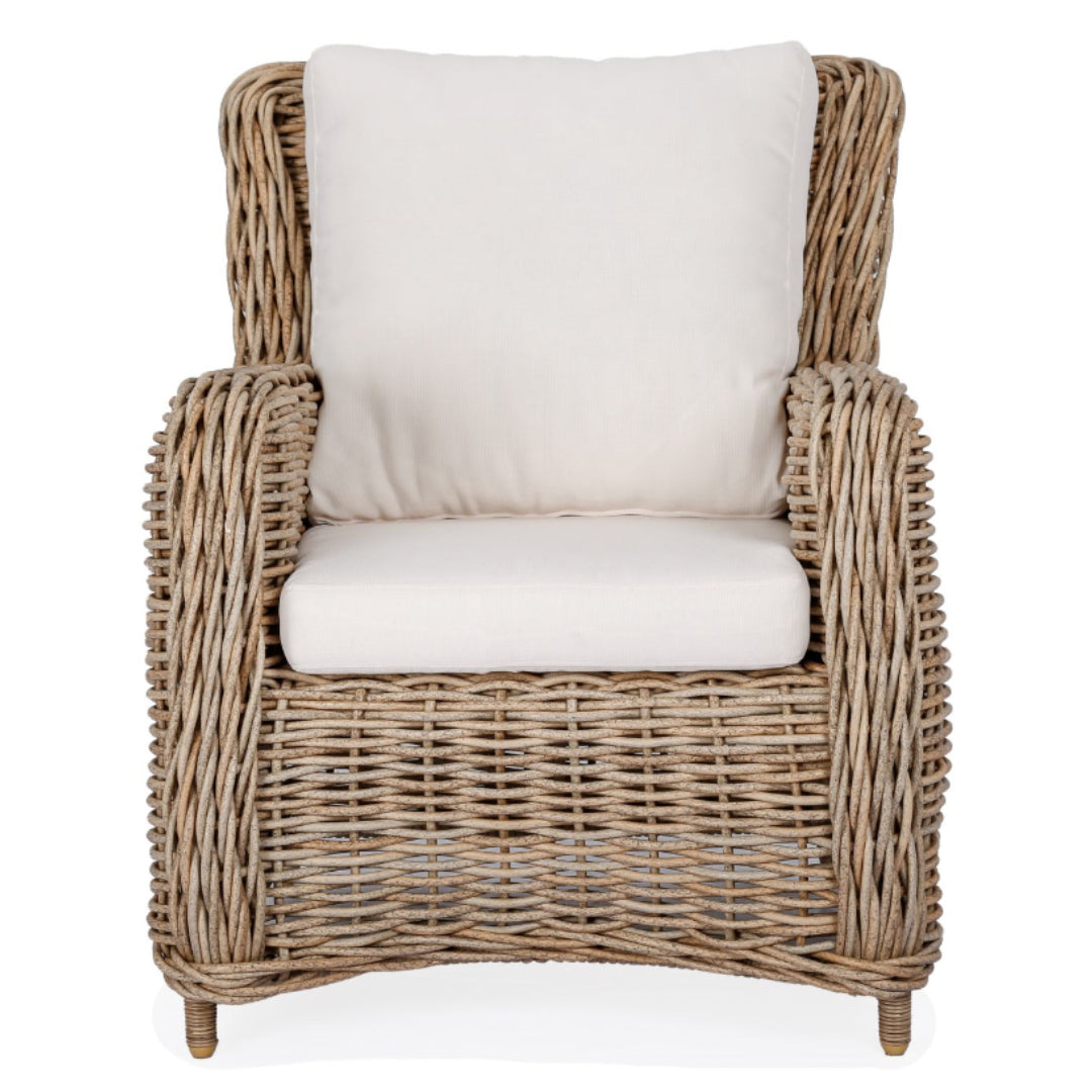 Bedarra Alfresco Wing Chair | Natural | W88 x D71 x H99cm (BOWRAL)