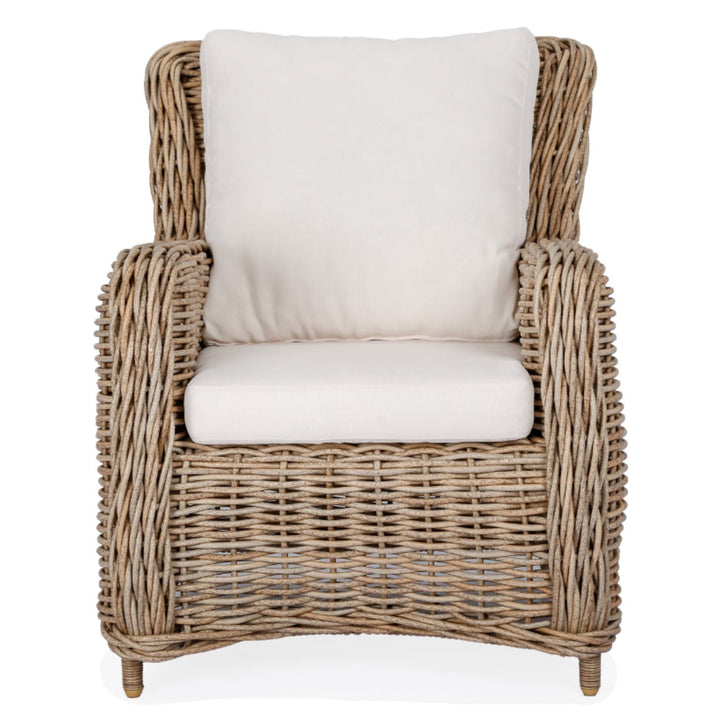 Bedarra Alfresco Wing Chair | Natural | W88 x D71 x H99cm (BOWRAL)