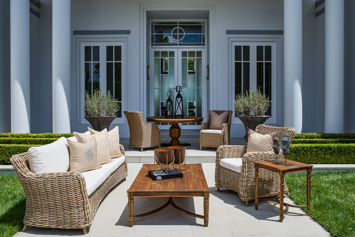 Bedarra Alfresco Wing Chair | Natural | W88 x D71 x H99cm (BOWRAL)