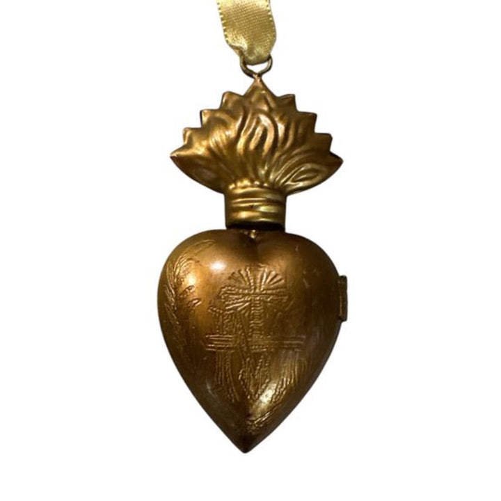 Hanging Locket Sacred Heart Ornament
