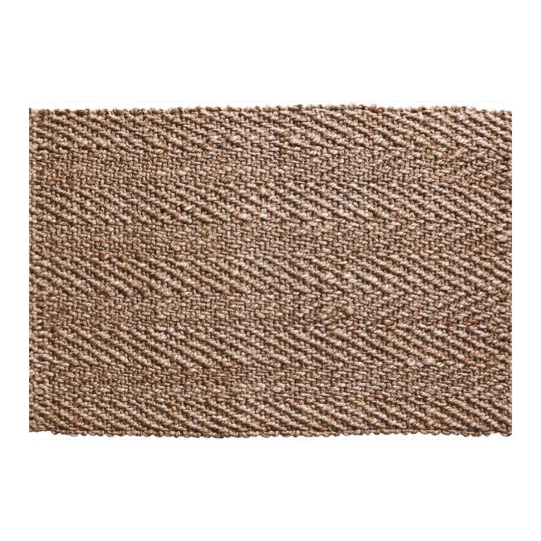 Herringbone Silver Floor Mat | 60x90cm - Suzie Anderson Home