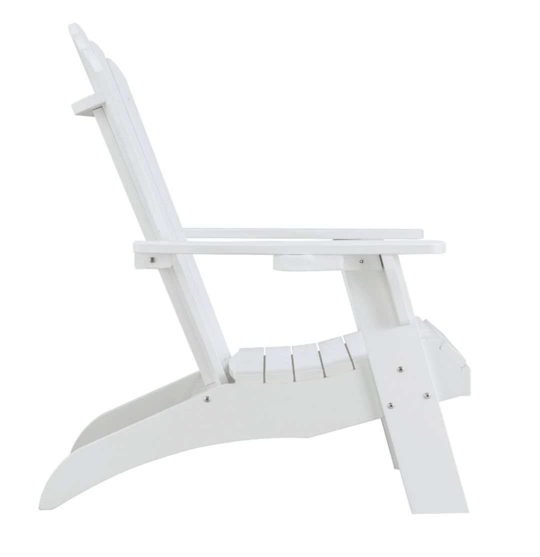 Hilltop Adirondack Armchair | Synthetic Recyclable Polymer | White - Suzie Anderson Home