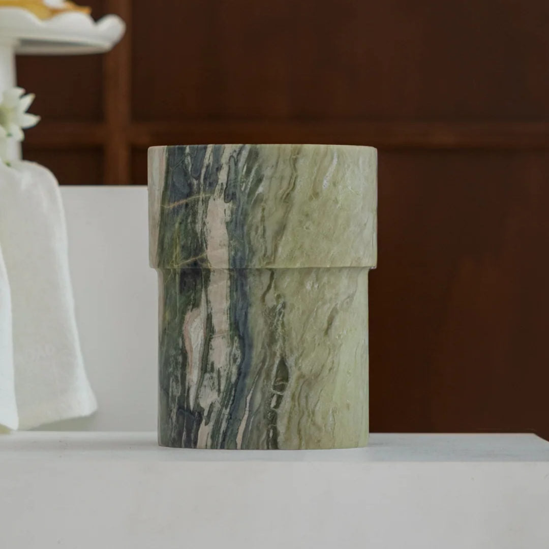 Embracement Large Vessel / Holder | Verde Green Marble