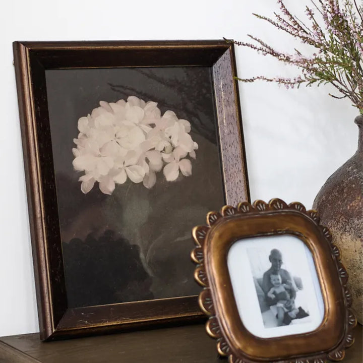 Single Hydrangea Framed Art | 25 x 30cm