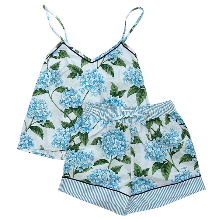 Blue Hydrangea Cami Pyjama Set | Small | 8