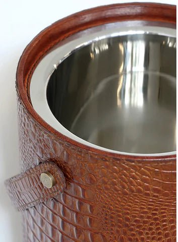 Ice bucket | Croc Leather - Suzie Anderson Home