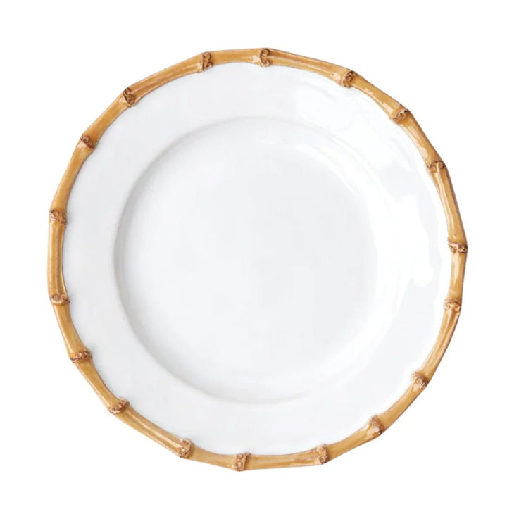 Ishla Bamboo trim dinner plate | set of 4 - Suzie Anderson Home