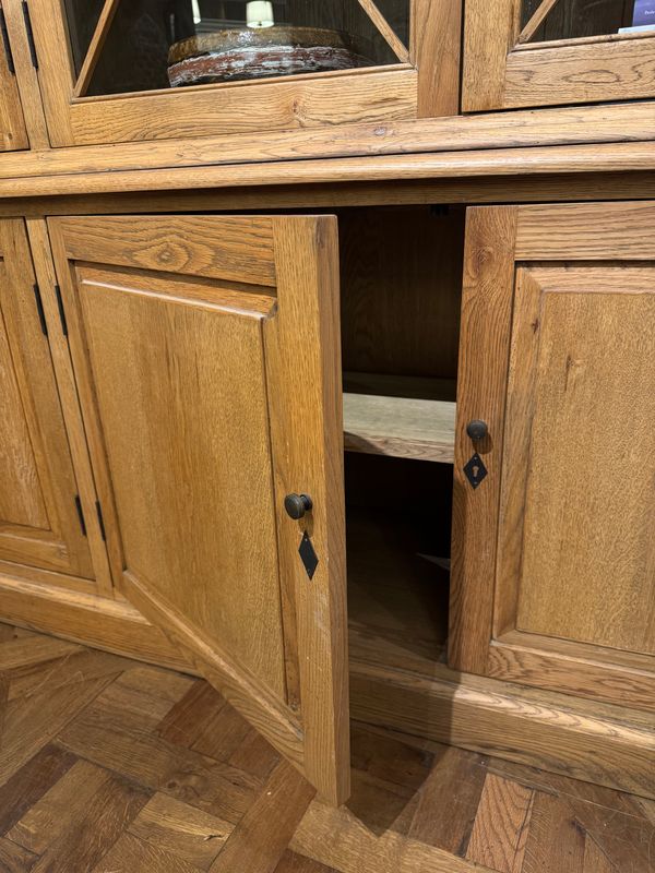 ESTATE | Large Glazed Timber Bookcase/display unit | 2410mm W x 2200mm H x 43cm D