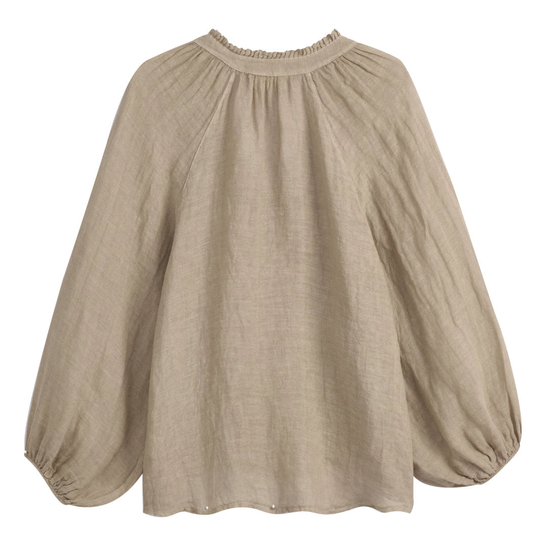 Bypias | Chessie Linen Blouse | Cashmere