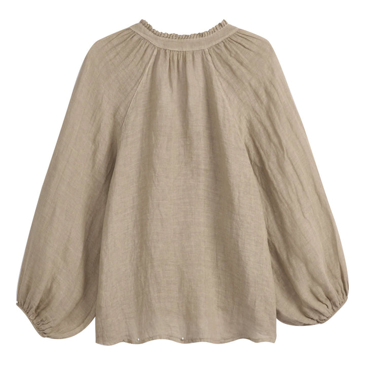 Bypias | Chessie Linen Blouse | Cashmere