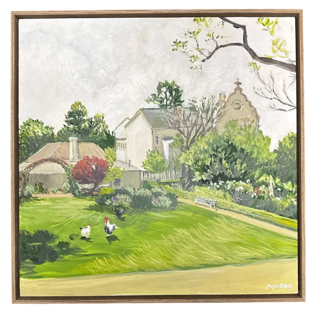 Hopewood House | Acrylic on Board Artwork | 43 x 43cm | Jacqui Brown
