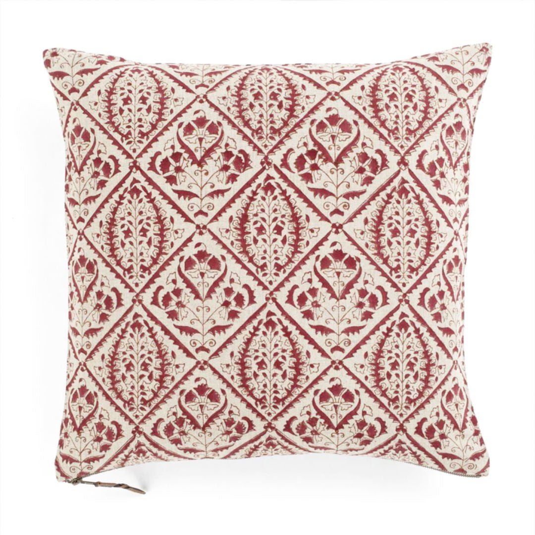 Jaipur | Red Cushion Cover | 50x50cm - Suzie Anderson Home
