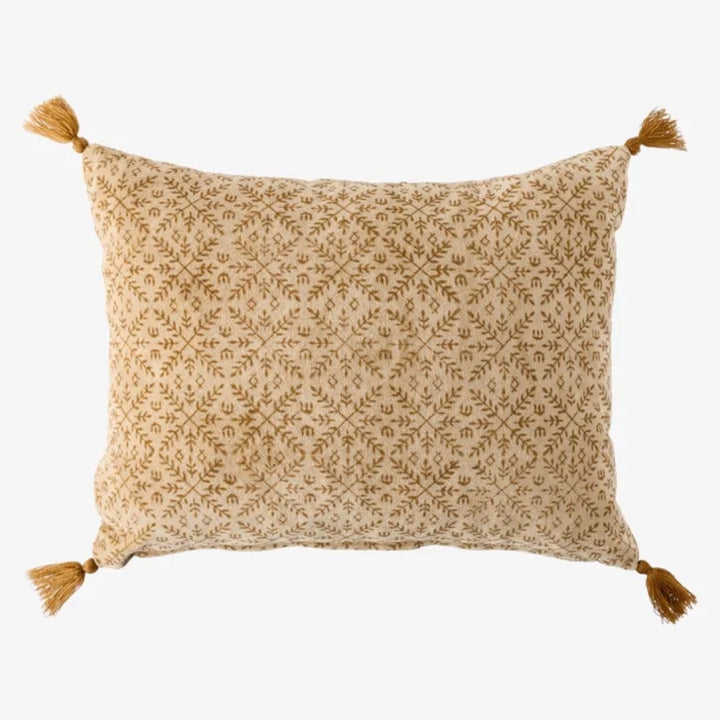 Angelina Handblock Velvet Cushion Cover 50 x 35cm