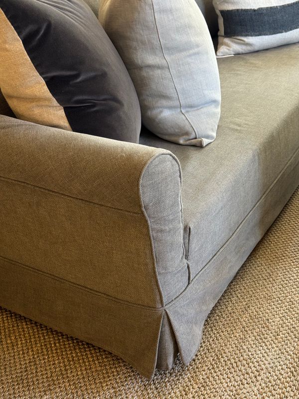 Flamant Belgium | Bari Slipcovered Sofa with Two Cushions | 245cm