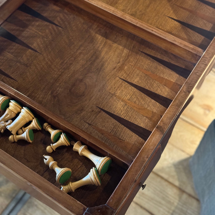 French Walnut Games Table | Restored-Suzie Anderson Home