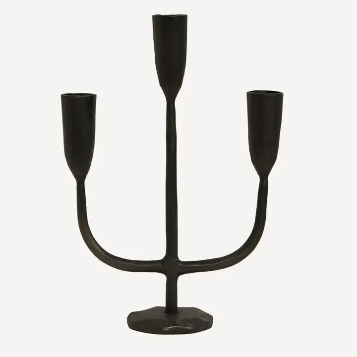 Dax 3 Light Candlestand | Black