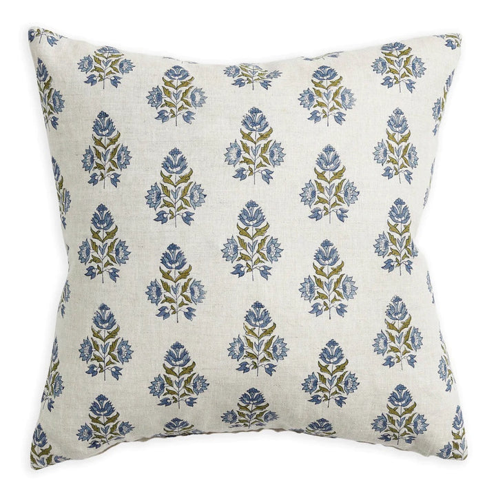 Ankara Moss Azure Cushion & Insert | 50X50cm