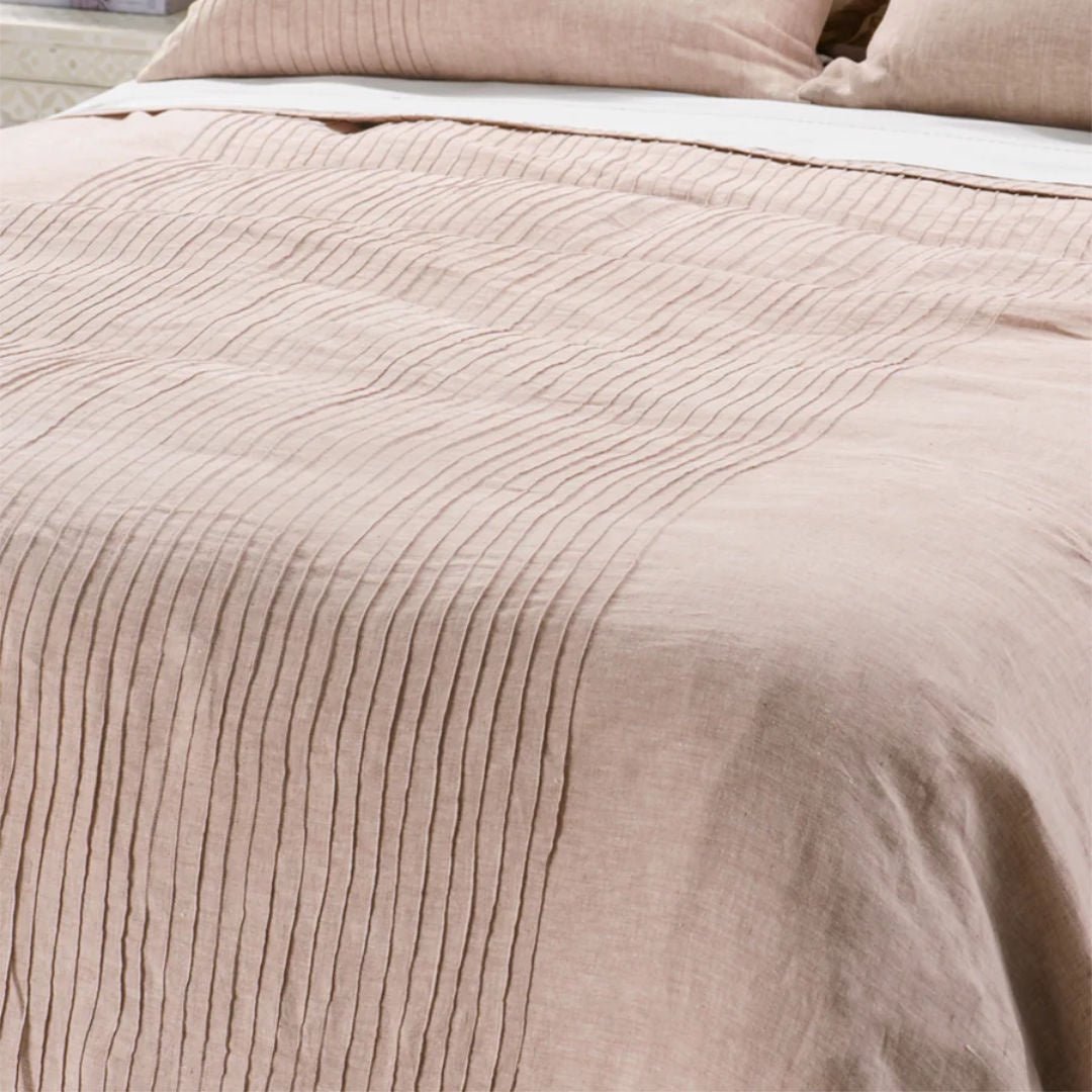 Kaiyu Bedspread | Pink Clay - Suzie Anderson Home