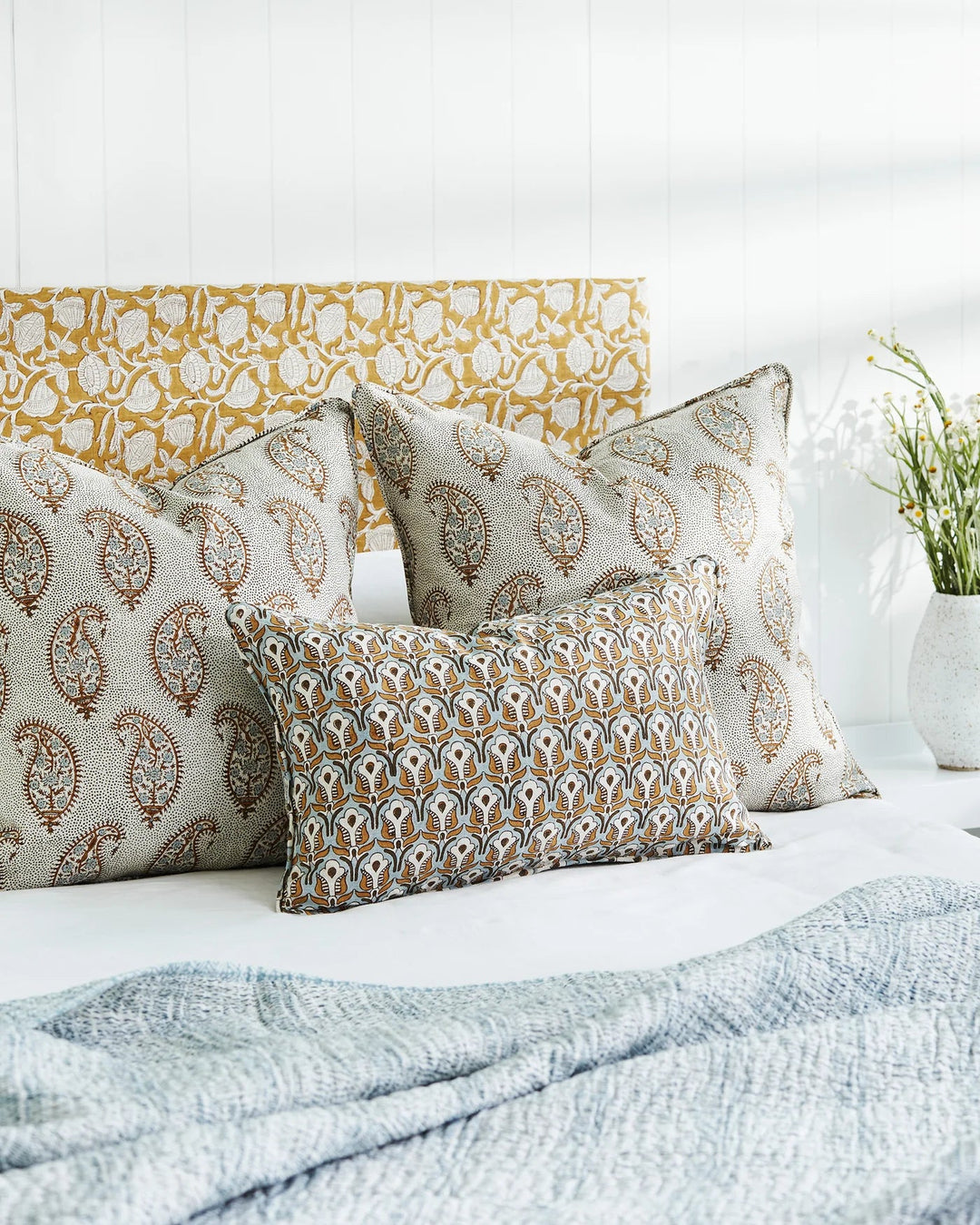 Kantha Queen Bed Quilt | 234 x 224cm - Suzie Anderson Home