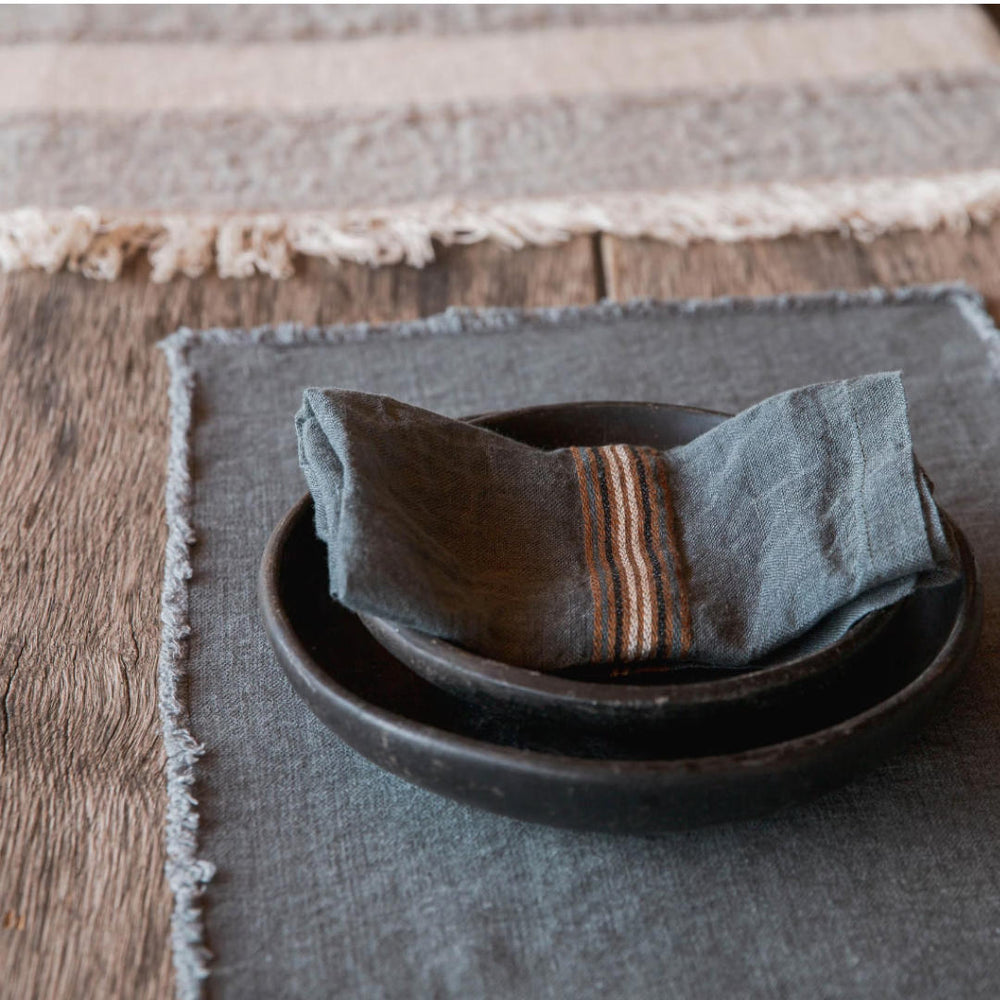 Kea Napkin | Washed Linen | Stripe-Suzie Anderson Home