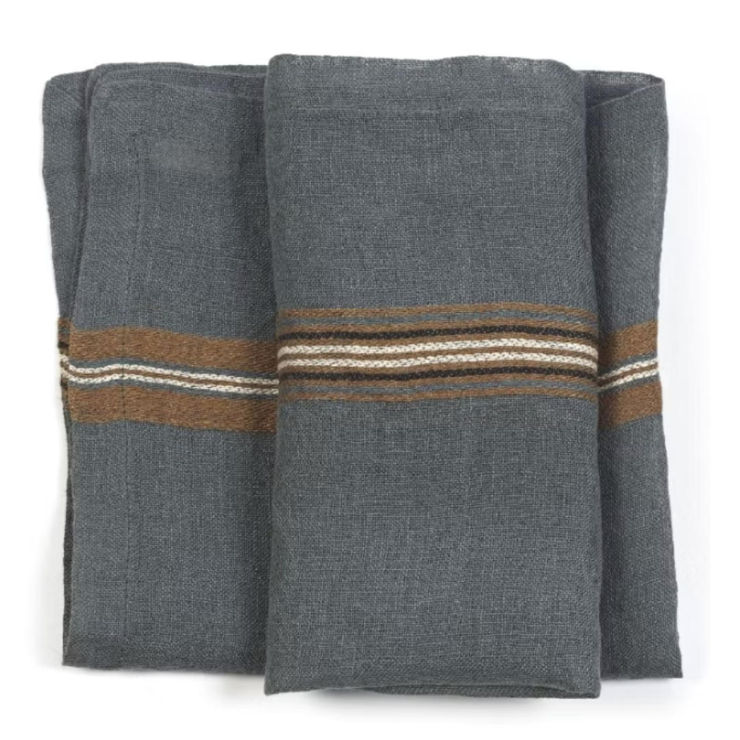 Kea Napkin | Washed Linen | Stripe-Suzie Anderson Home