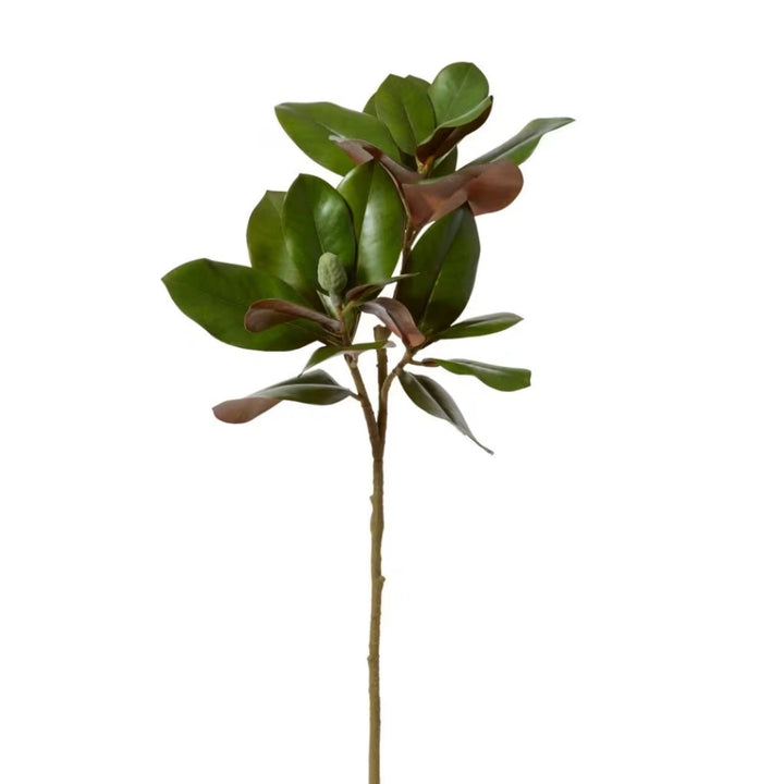 Faux Magnolia Grand Leaves Branch | Green | 82cm