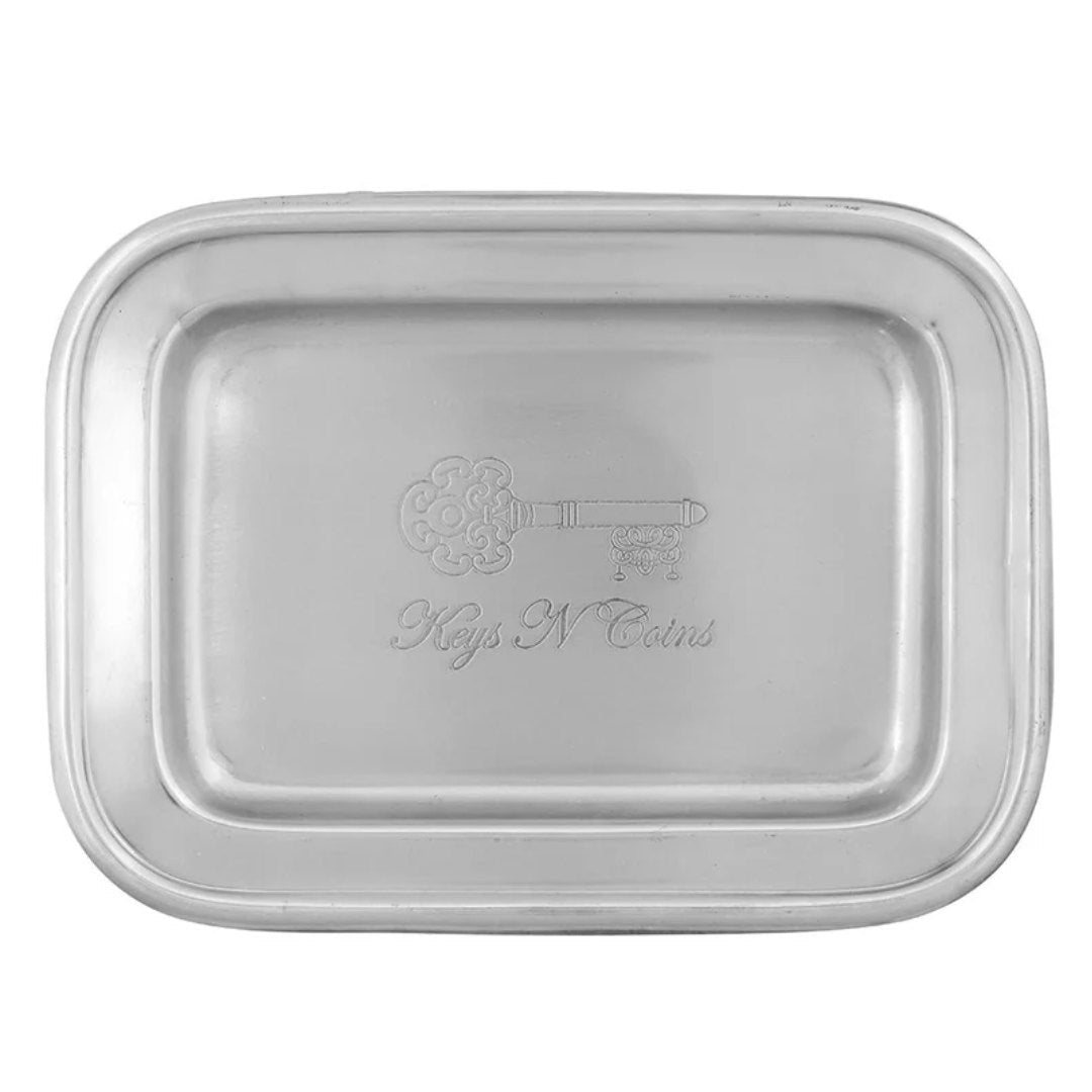 Keys n Coins Pewter Tray - Suzie Anderson Home