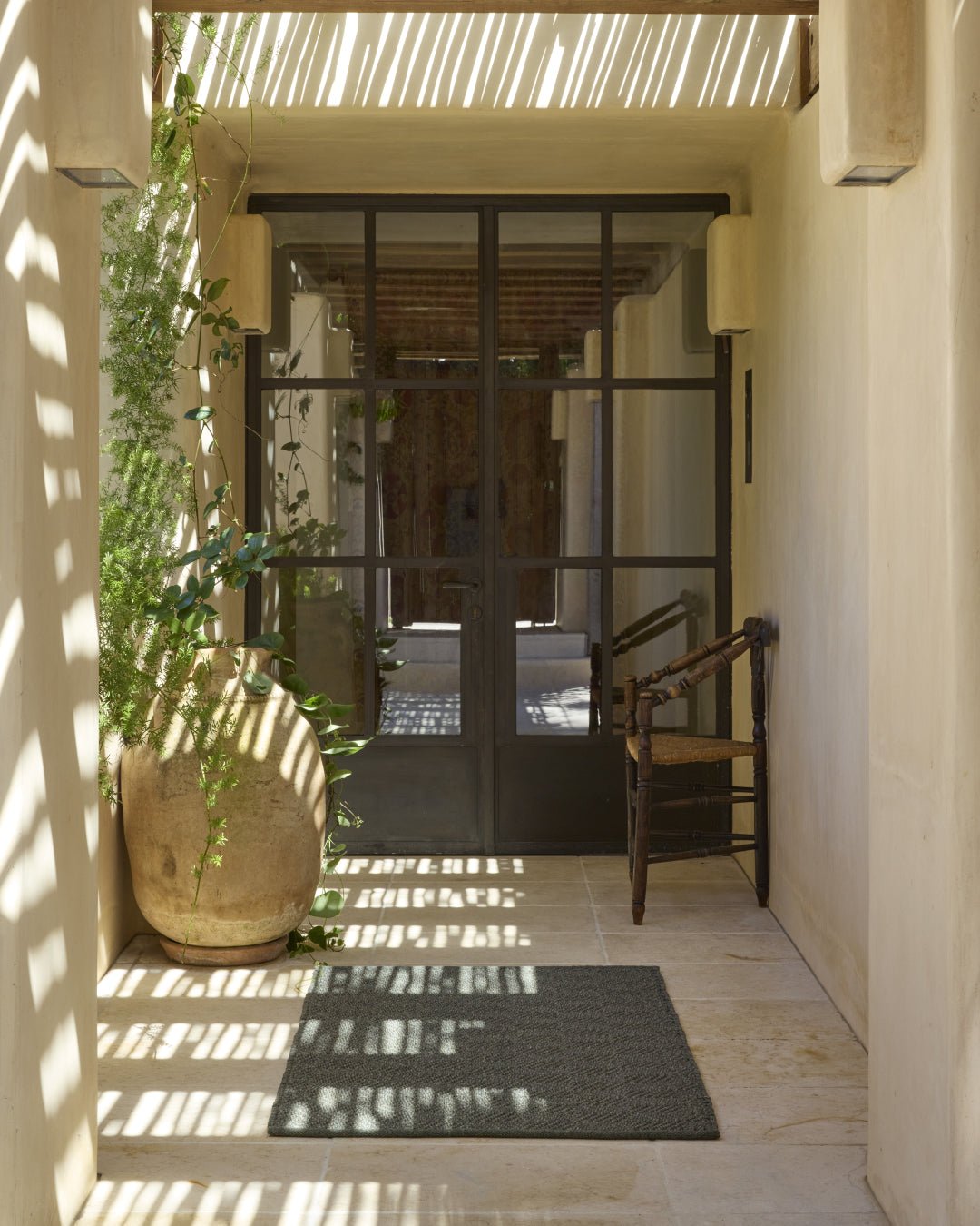 Khaki Trellis Weave Indoor Outdoor Rug | Steve Cordony - Suzie Anderson Home