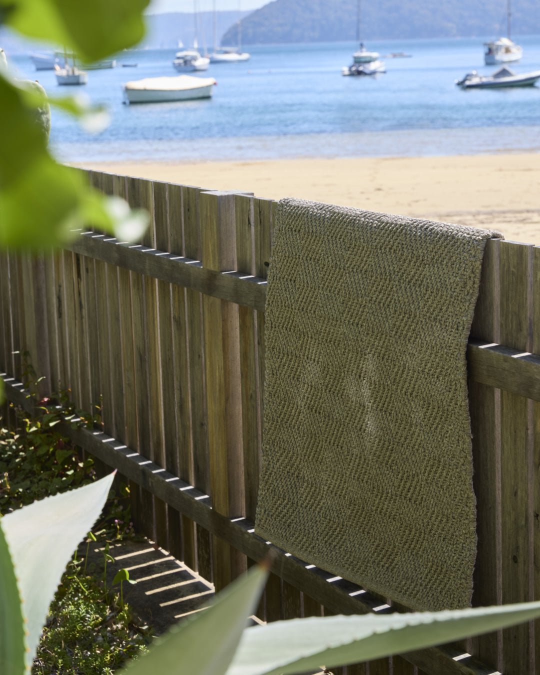 Khaki Trellis Weave Indoor Outdoor Rug | Steve Cordony - Suzie Anderson Home