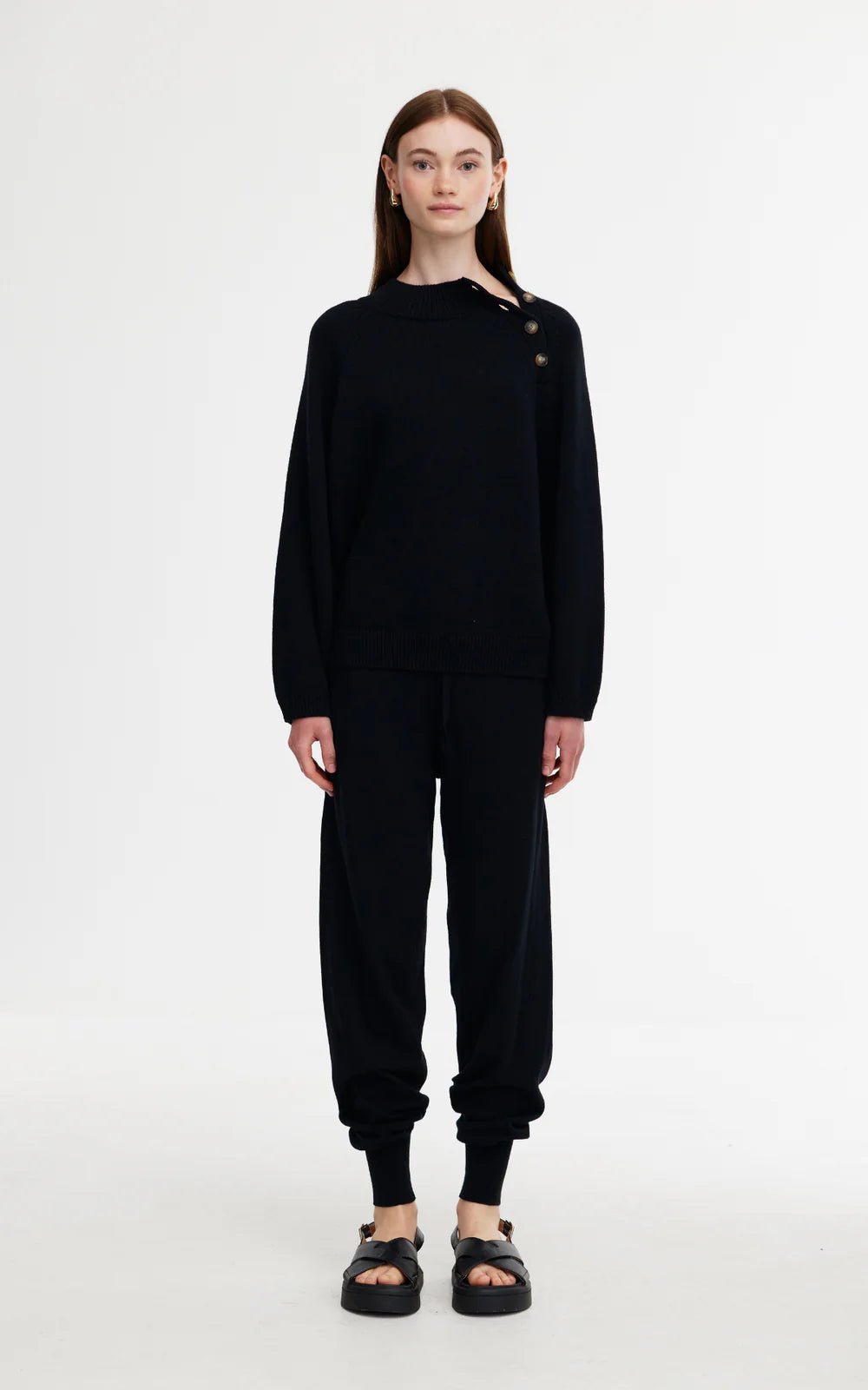 Kinney | Eliza Knit Pant | Black - Suzie Anderson Home