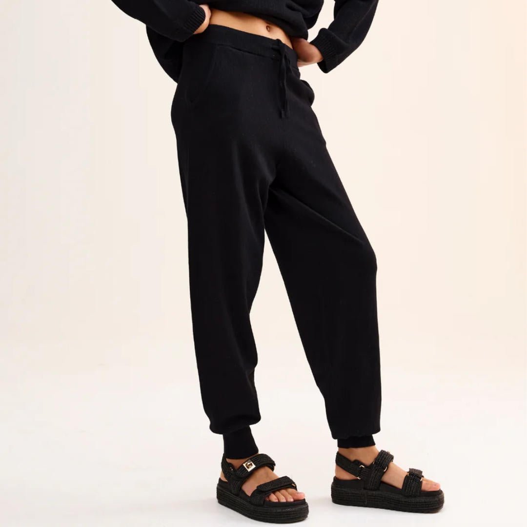 Kinney | Eliza Knit Pant | Black - Suzie Anderson Home
