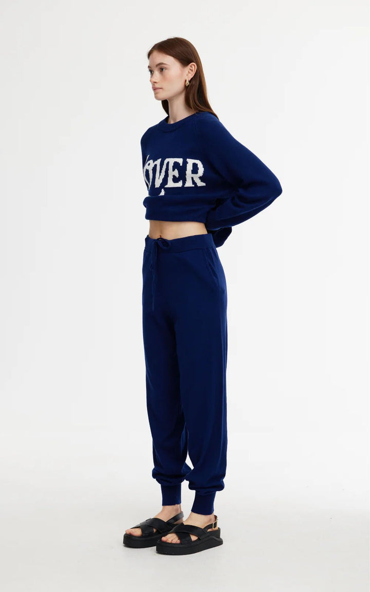 Kinney | Eliza Knit Pant | Indigo - Suzie Anderson Home