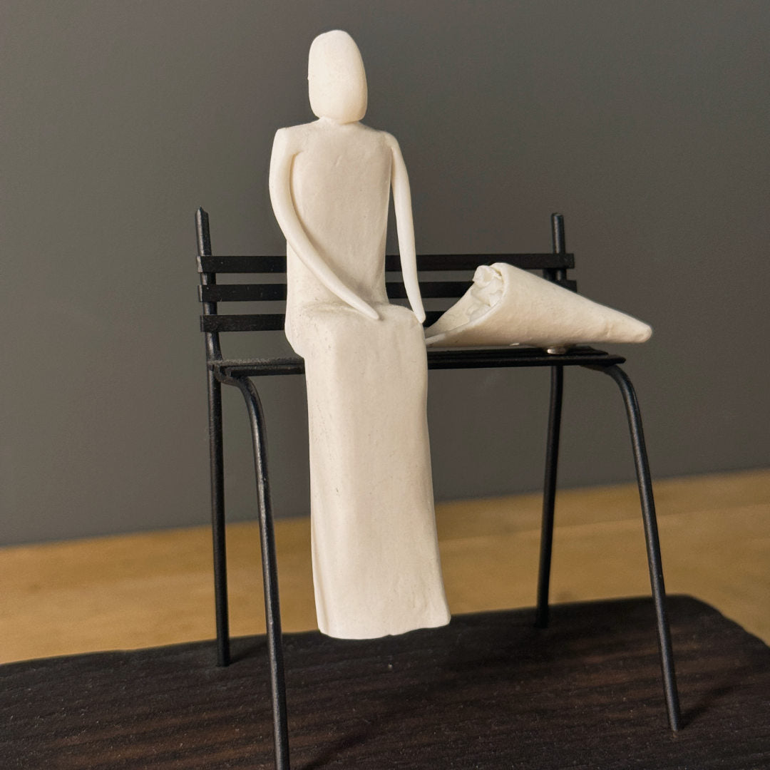 French Sculpture | L'homme au Bouquet | Laurent Trebout-Suzie Anderson Home