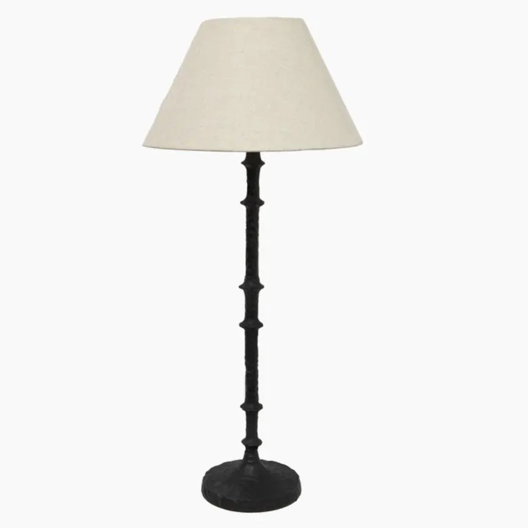 Knarled Black Iron Light Base | 58cmH (Shade sold separately) - Suzie Anderson Home