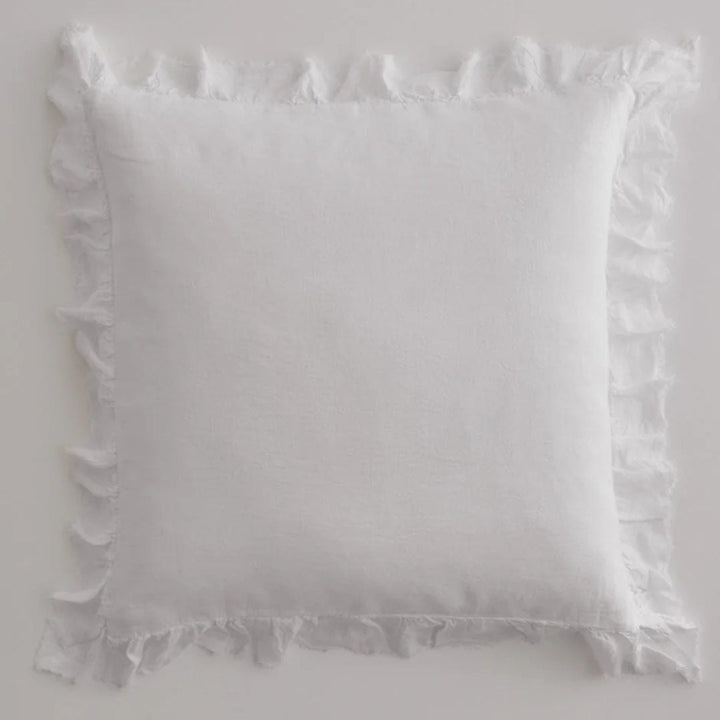 Kristine Linen Euro Pillowcase + Ruffle | Ayrton - Suzie Anderson Home