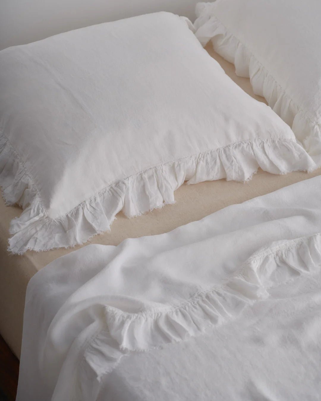Kristine Linen Euro Pillowcase + Ruffle | Ayrton - Suzie Anderson Home